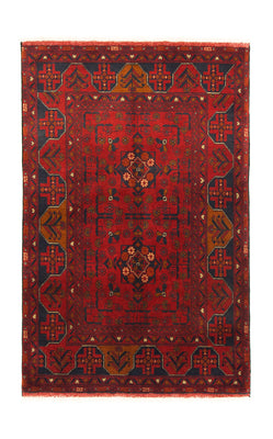 Tappeto afgano - Kunduz - 154 x 100 cm - rosso
