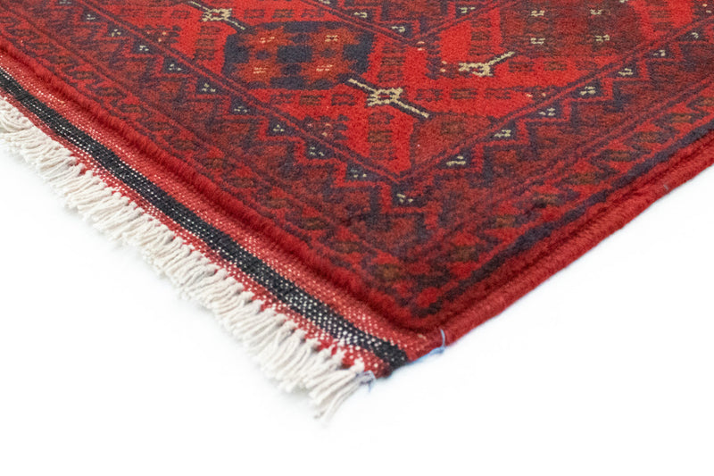 Tappeto afgano - Kunduz - 151 x 102 cm - rosso