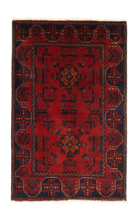 Tappeto afgano - Kunduz - 125 x 83 cm - rosso