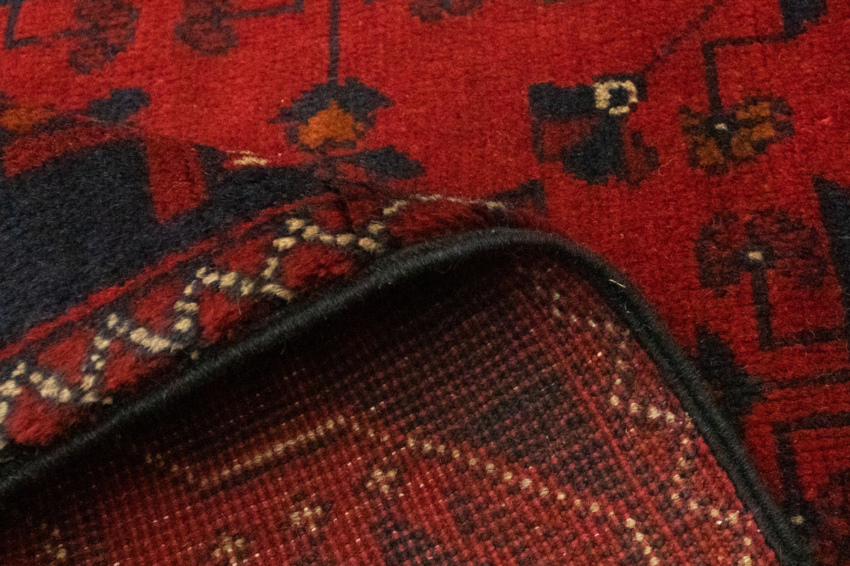 Tappeto afgano - Kunduz - 125 x 83 cm - rosso