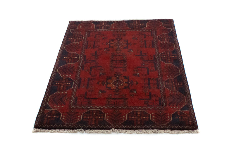 Tappeto afgano - Kunduz - 125 x 83 cm - rosso