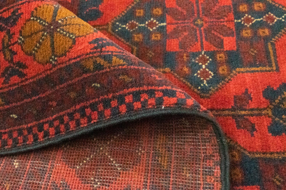 Tappeto afgano - Kunduz - 145 x 98 cm - rosso