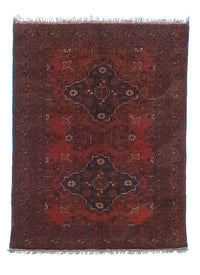 Tappeto afgano - Kunduz - 129 x 73 cm - rosso