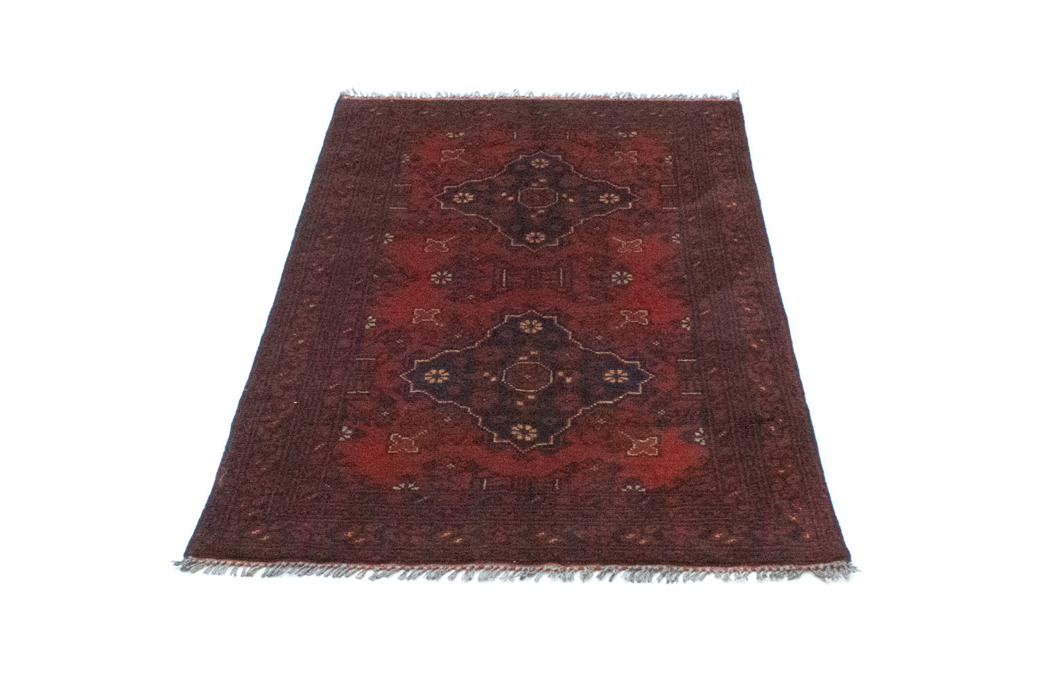 Tappeto afgano - Kunduz - 129 x 73 cm - rosso