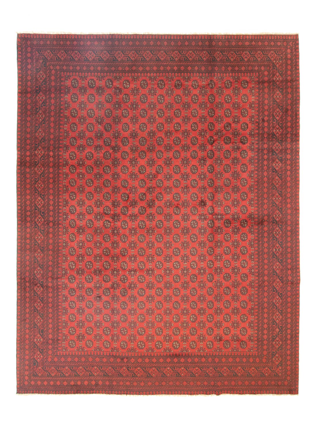 Tappeto afgano - Filpa - 390 x 302 cm - rosso scuro