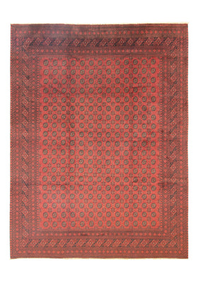 Tappeto afgano - Filpa - 391 x 299 cm - rosso scuro