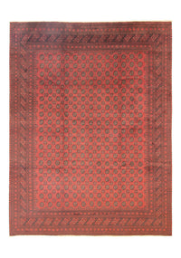 Tappeto afgano - Filpa - 391 x 299 cm - rosso scuro