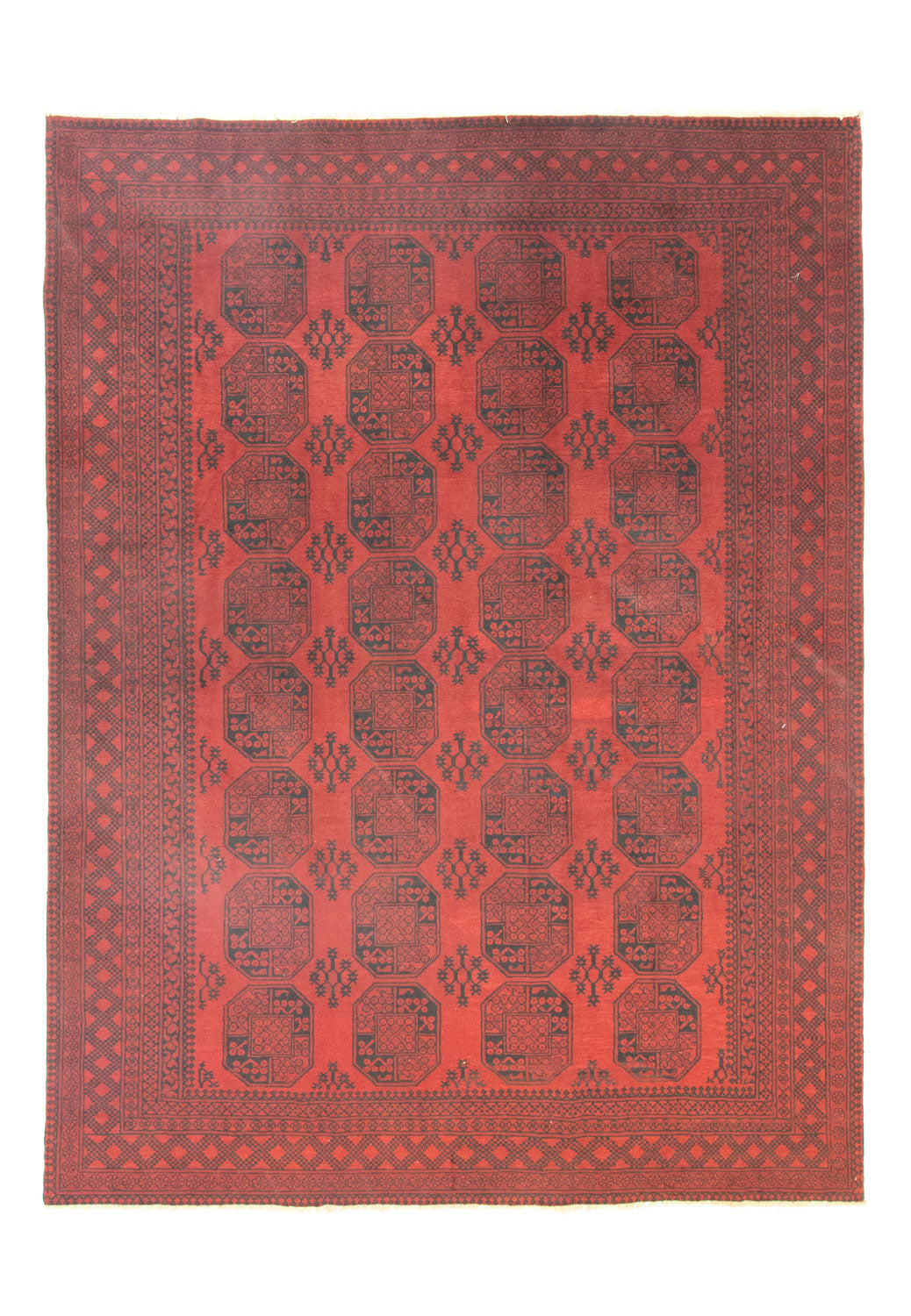 Tappeto afgano - Filpa - 345 x 256 cm - rosso scuro