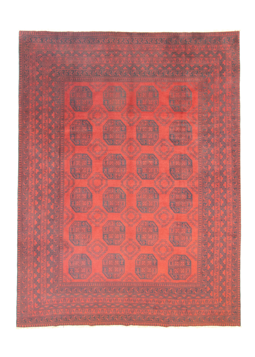 Tappeto afgano - Filpa - 329 x 250 cm - rosso scuro