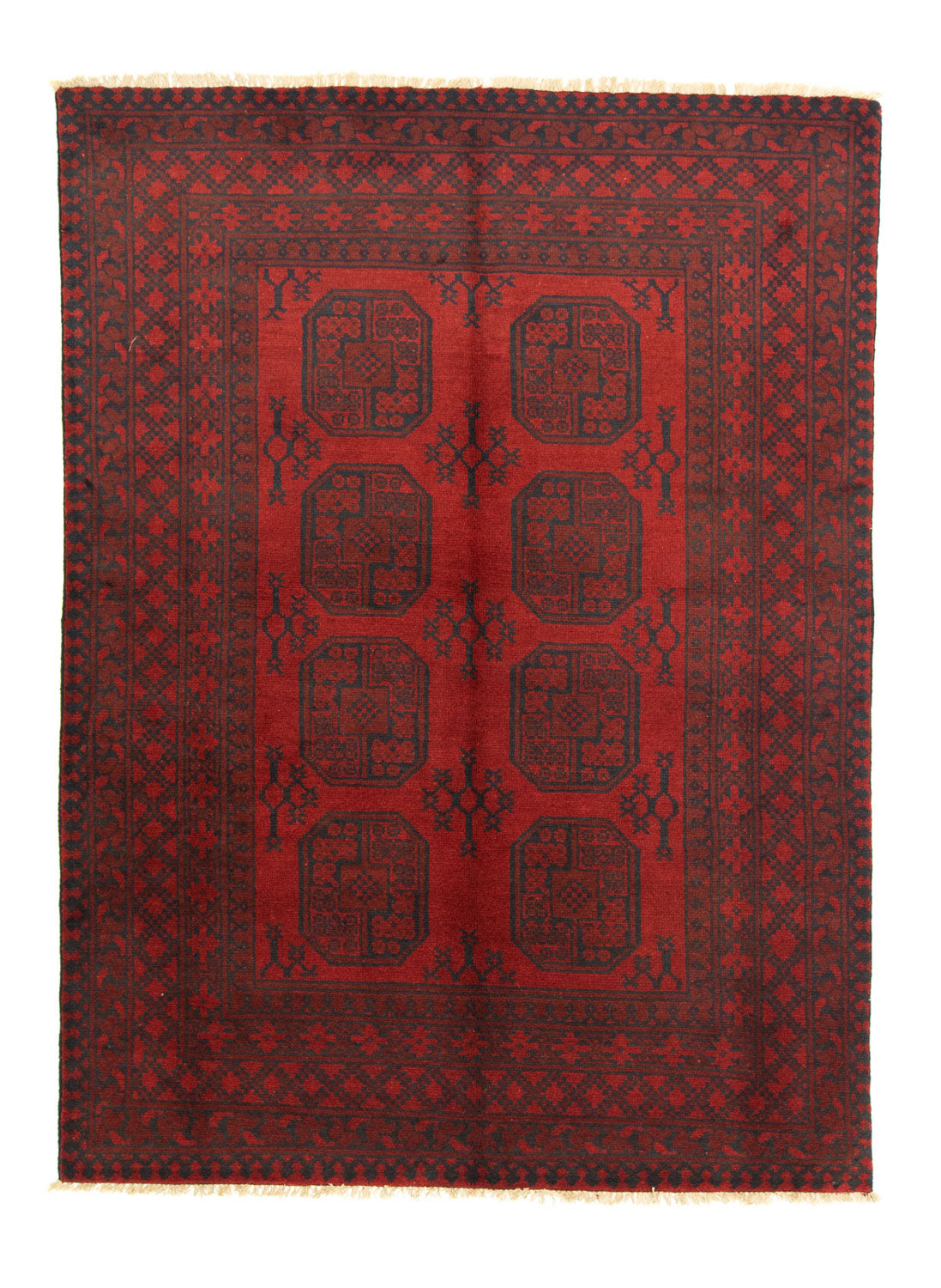 Tappeto afgano - Filpa - 203 x 147 cm - rosso