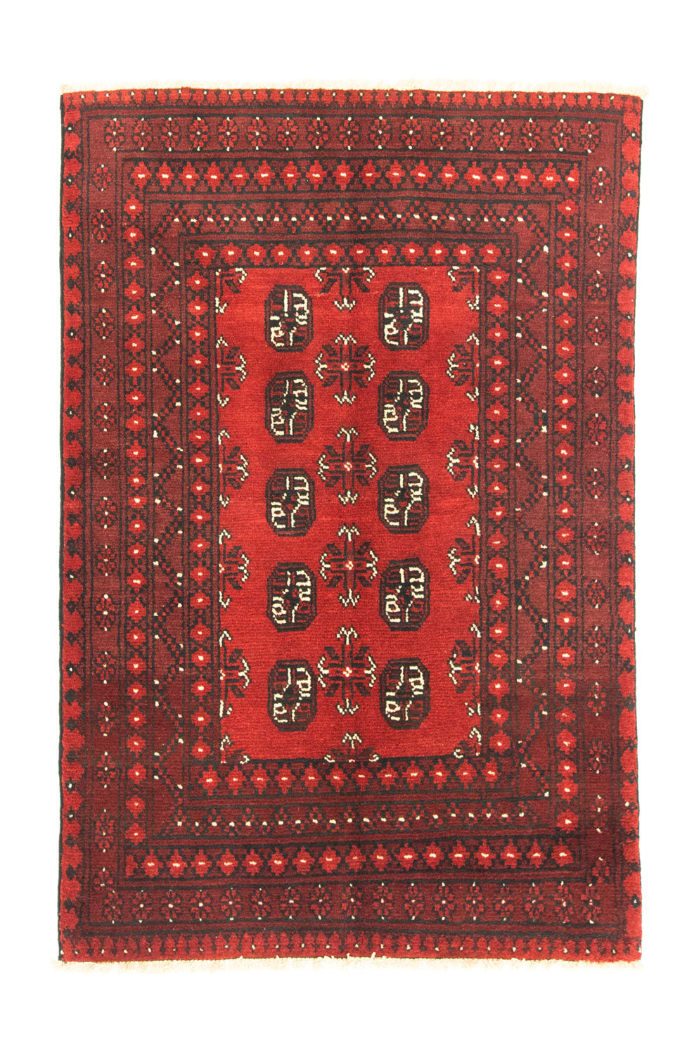 Tappeto afgano - Filpa - 141 x 98 cm - rosso