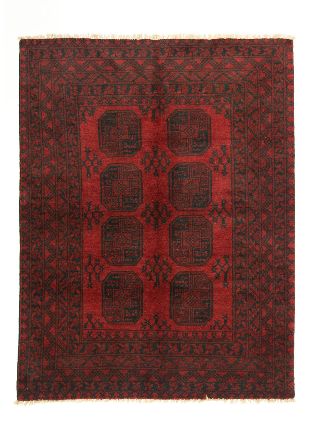 Tappeto afgano - Filpa - 193 x 147 cm - rosso