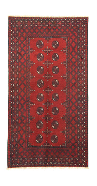 Tappeto afgano - Filpa - 192 x 99 cm - rosso