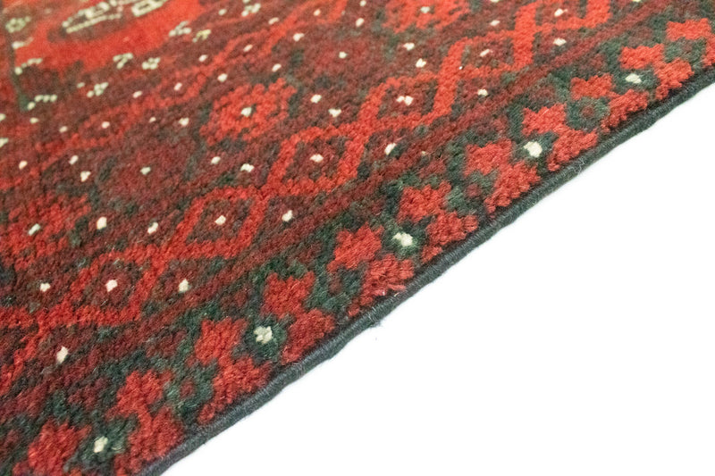 Tappeto corsia Tappeto afgano - Filpa - 200 x 100 cm - rosso