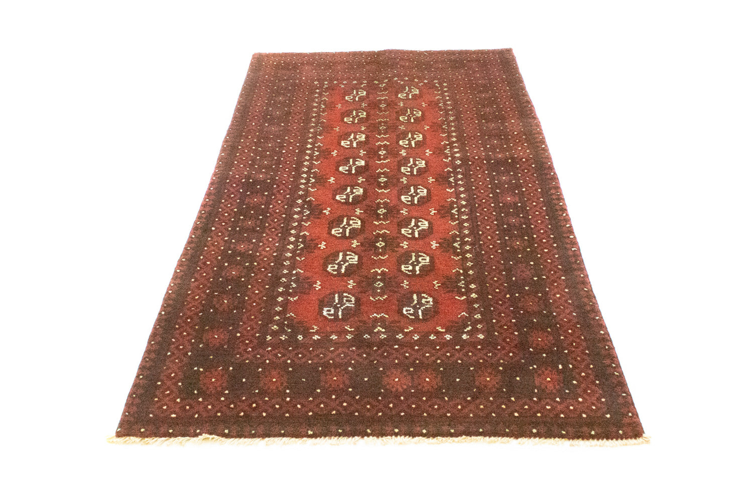 Tappeto corsia Tappeto afgano - Filpa - 200 x 100 cm - rosso