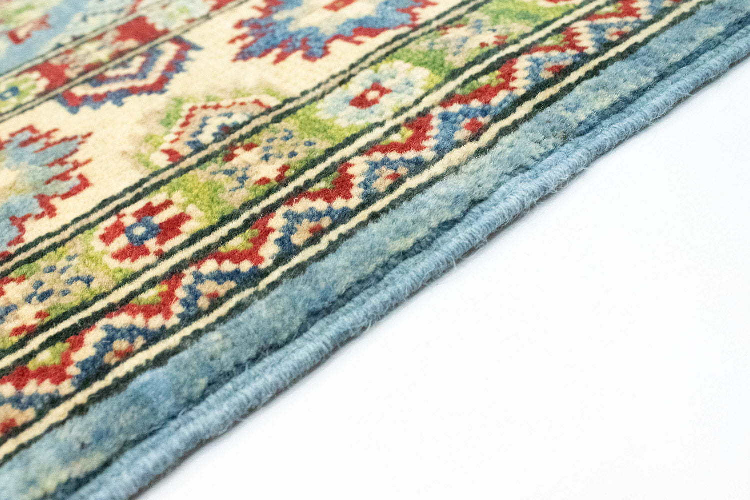 Tappeto Ziegler - Kazak - 183 x 118 cm - blu chiaro
