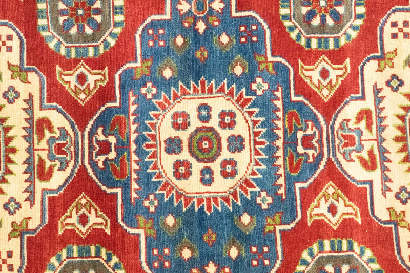 Tappeto Ziegler - Kazak - 198 x 157 cm - rosso scuro