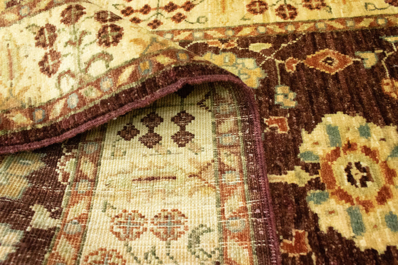 Tappeto corsia Tappeto Ziegler - 347 x 81 cm - marrone scuro