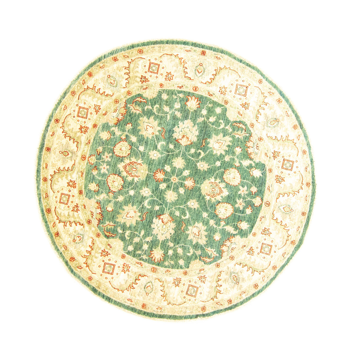 Tappeto Ziegler rotondo  - 160 x 160 cm - verde