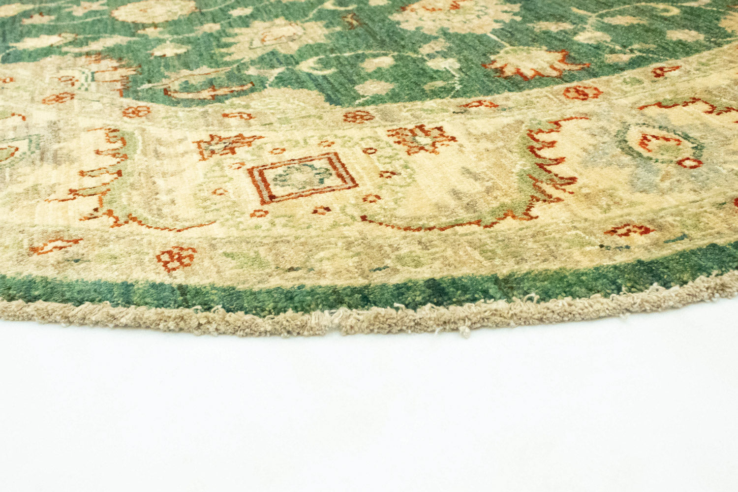 Tappeto Ziegler rotondo  - 160 x 160 cm - verde