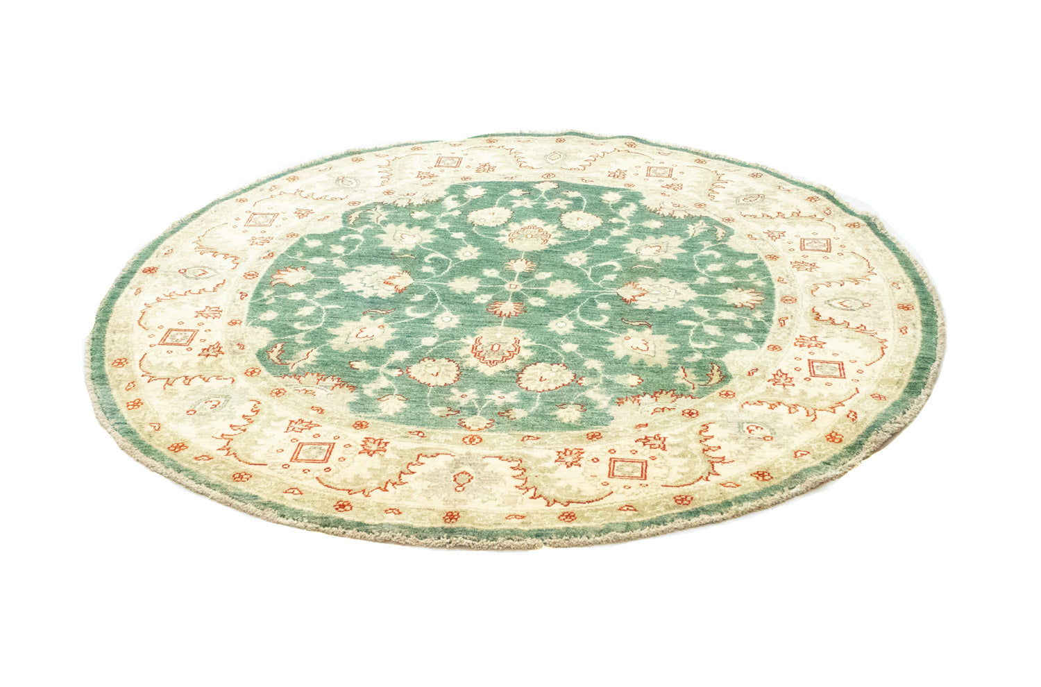 Tappeto Ziegler rotondo  - 160 x 160 cm - verde