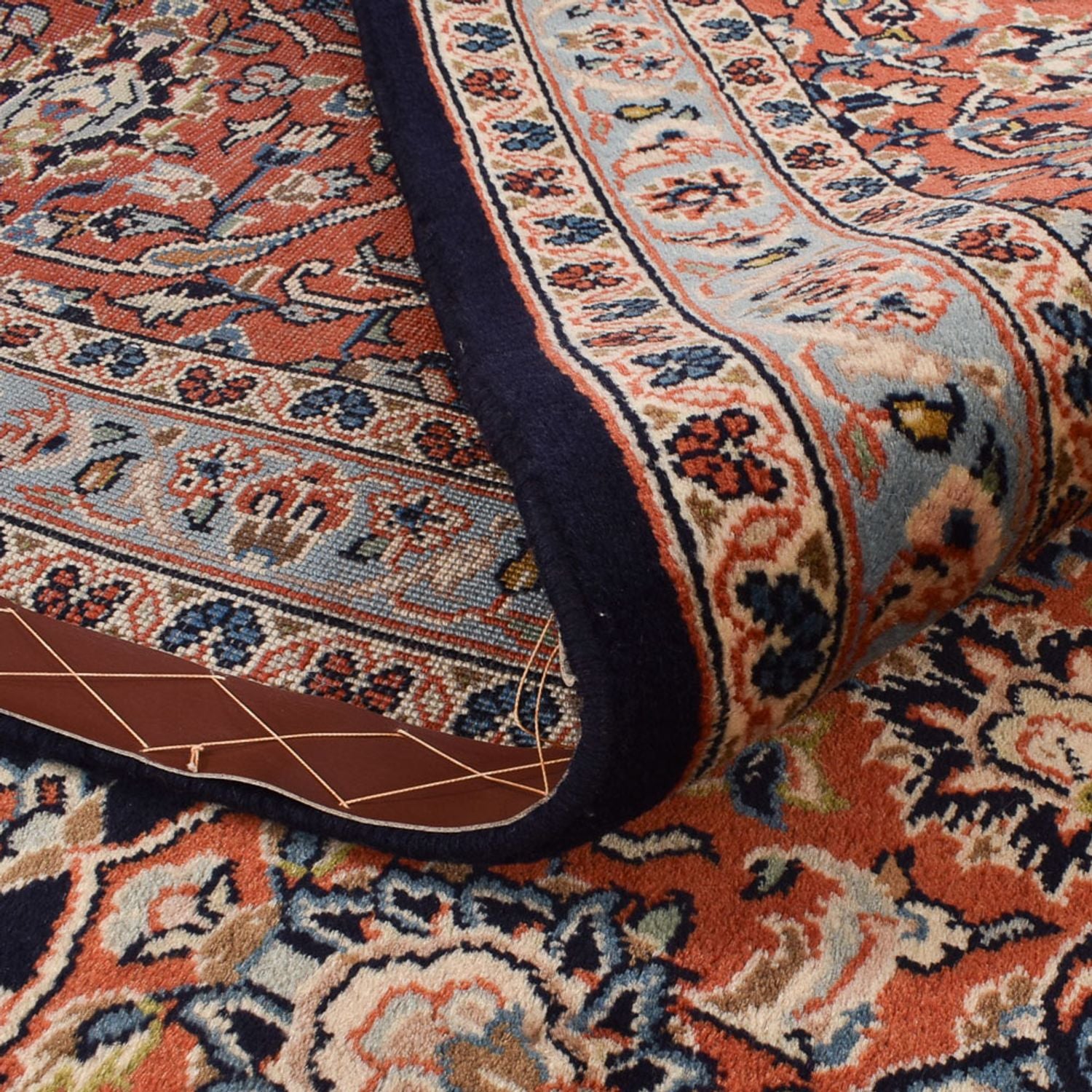 Tappeto Persero - Keshan - 403 x 295 cm - blu scuro
