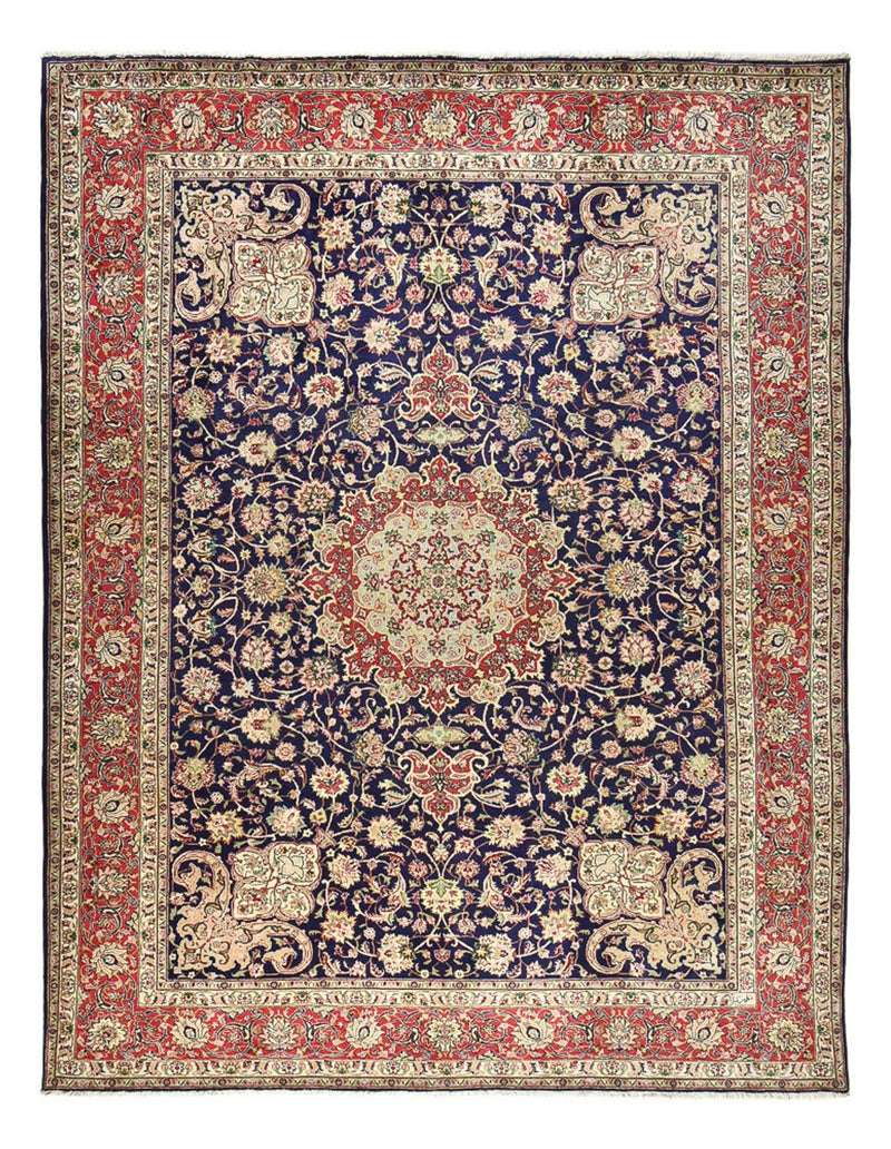 Tappeto Persero - Tabriz - Reale - 400 x 300 cm - blu scuro