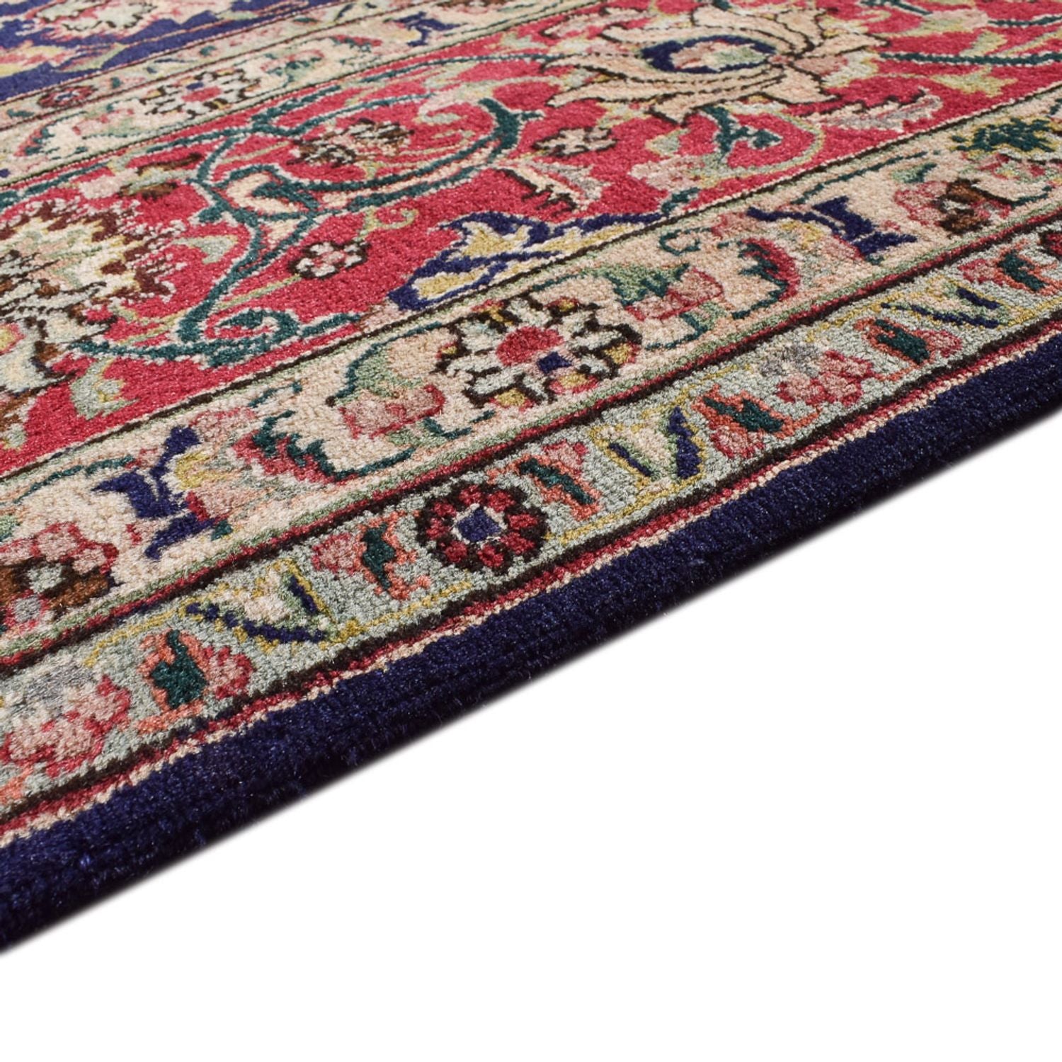 Tappeto Persero - Tabriz - Reale - 400 x 300 cm - blu scuro