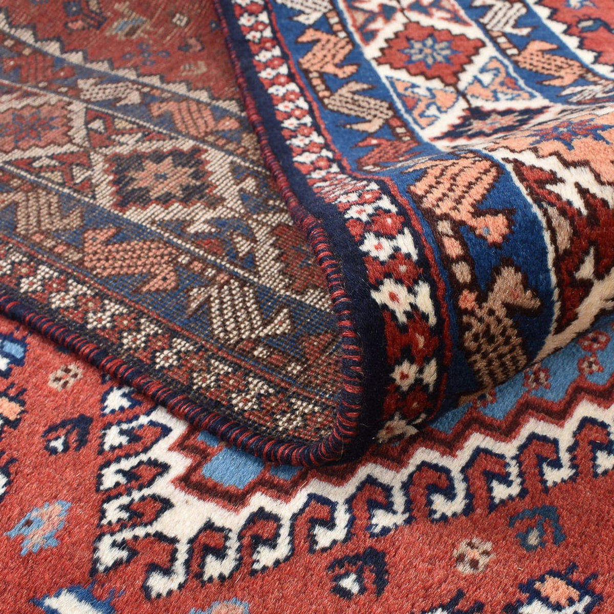 Tappeto Persero - Nomade quadrato  - 200 x 188 cm - rosso