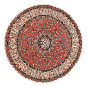 Tappeto Persero - Tabriz - Premio rotondo  - 300 x 300 cm - rosso