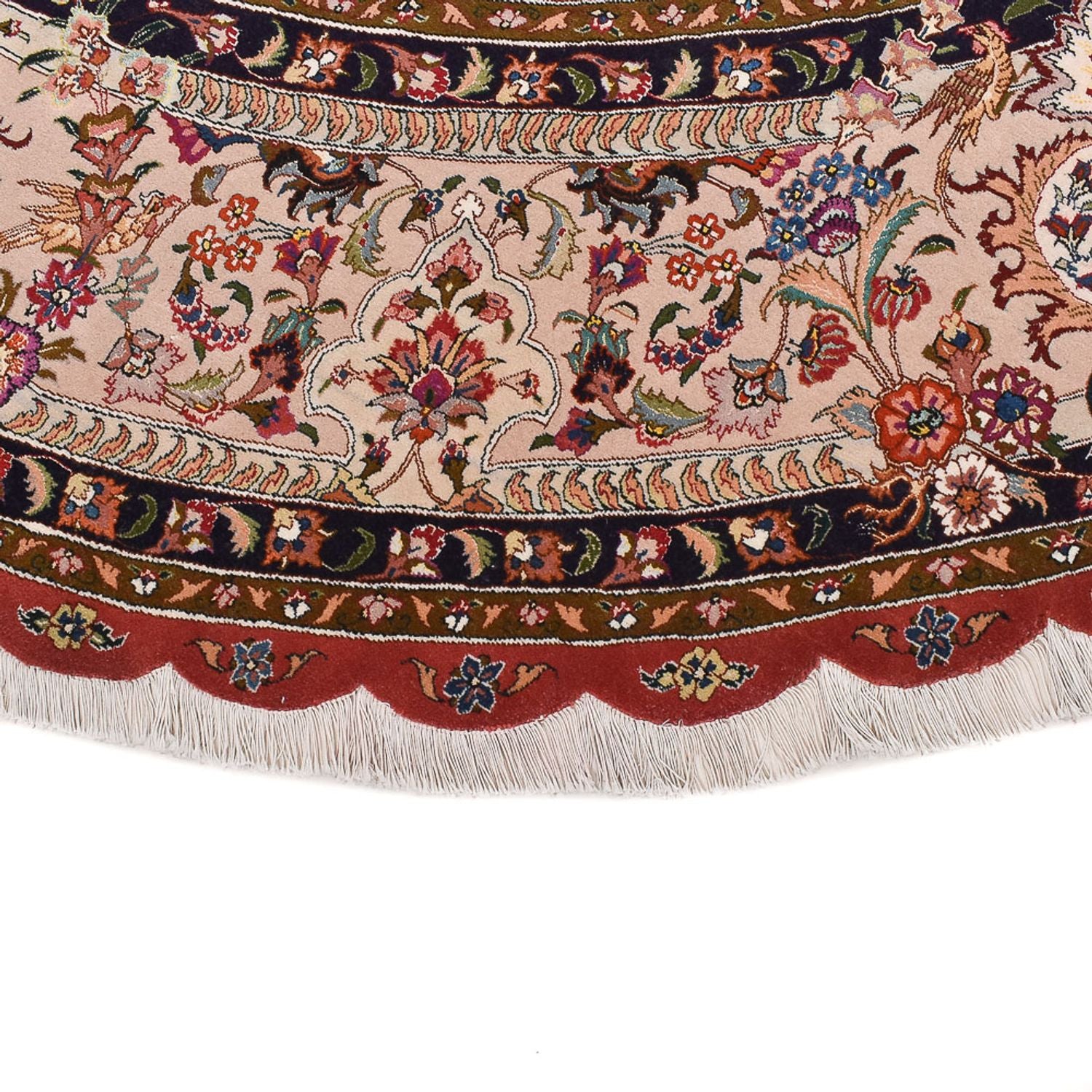 Tappeto Persero - Tabriz - Premio rotondo  - 300 x 300 cm - rosso