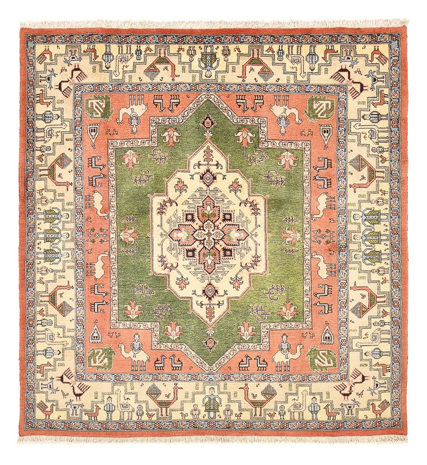 Tappeto Persero - Nomade quadrato  - 208 x 198 cm - verde