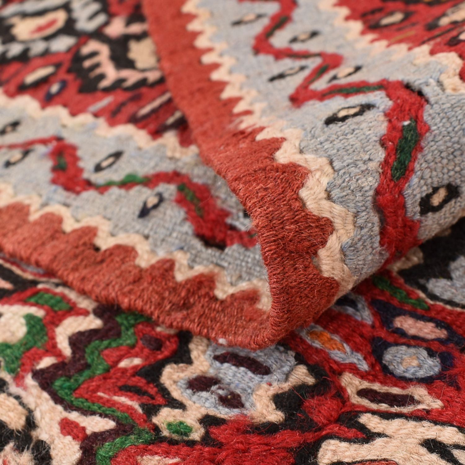 Tappeto Kelim - Orientale - 145 x 118 cm - terracotta