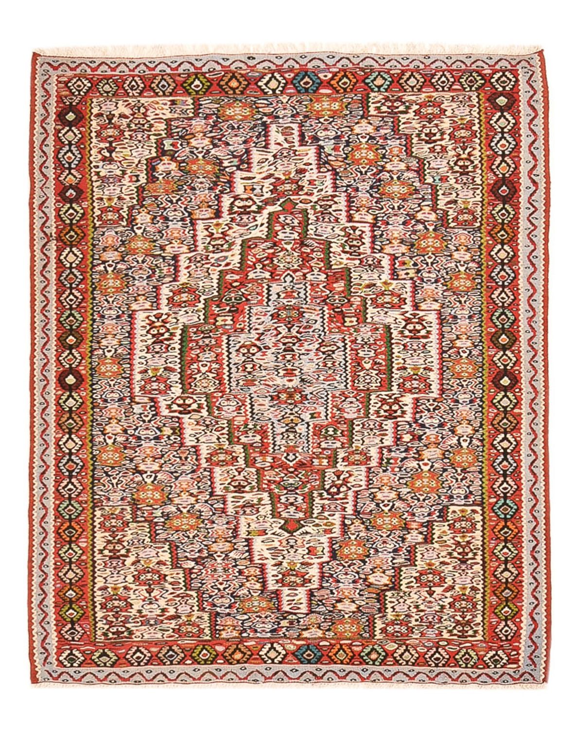 Tappeto Kelim - Orientale - 150 x 118 cm - terracotta