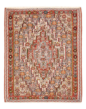 Tappeto Kelim - Orientale - 150 x 118 cm - terracotta