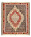 Tappeto Kelim - Orientale quadrato  - 147 x 130 cm - rosso