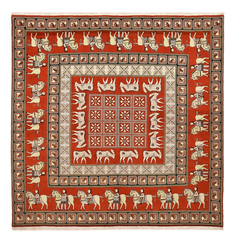 Tappeto Persero - Tabriz - Reale quadrato  - 255 x 245 cm - multicolore