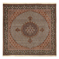 Tappeto Persero - Tabriz - Reale quadrato  - 207 x 204 cm - marrone