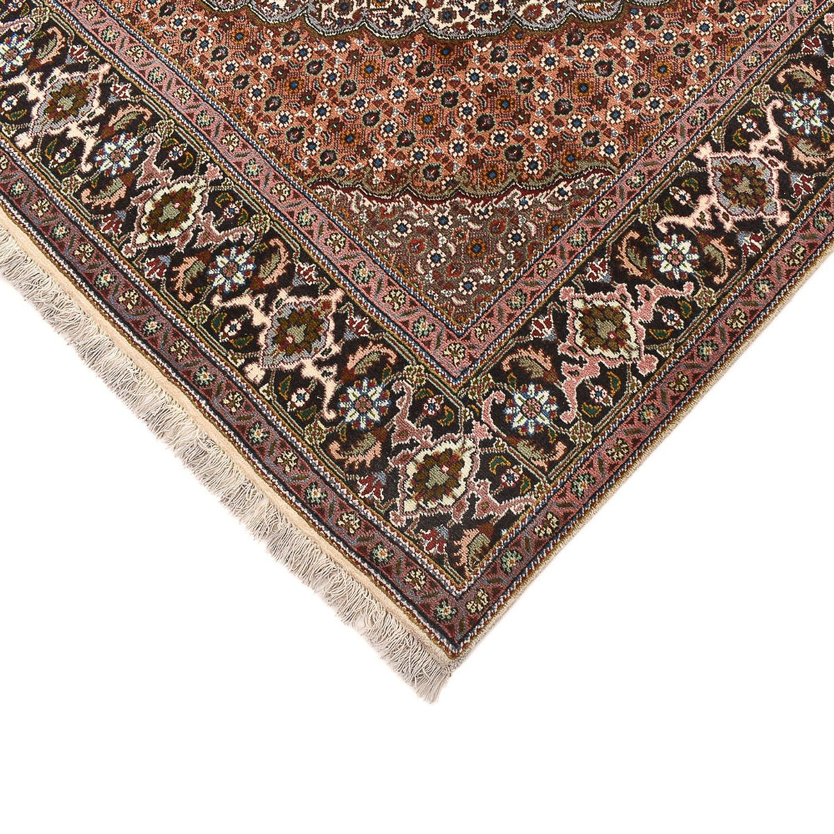 Tappeto Persero - Tabriz - Reale quadrato  - 207 x 204 cm - marrone