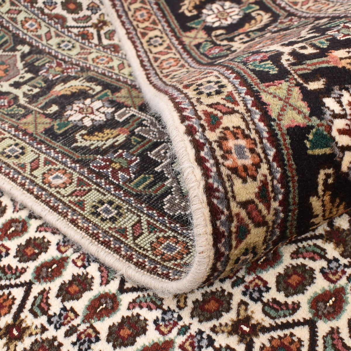 Tappeto Persero - Tabriz - Reale quadrato  - 200 x 200 cm - marrone chiaro