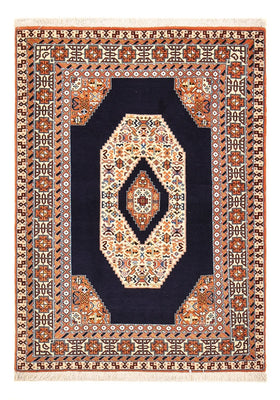 Tappeto Persero - Tabriz - Reale - 142 x 100 cm - blu scuro