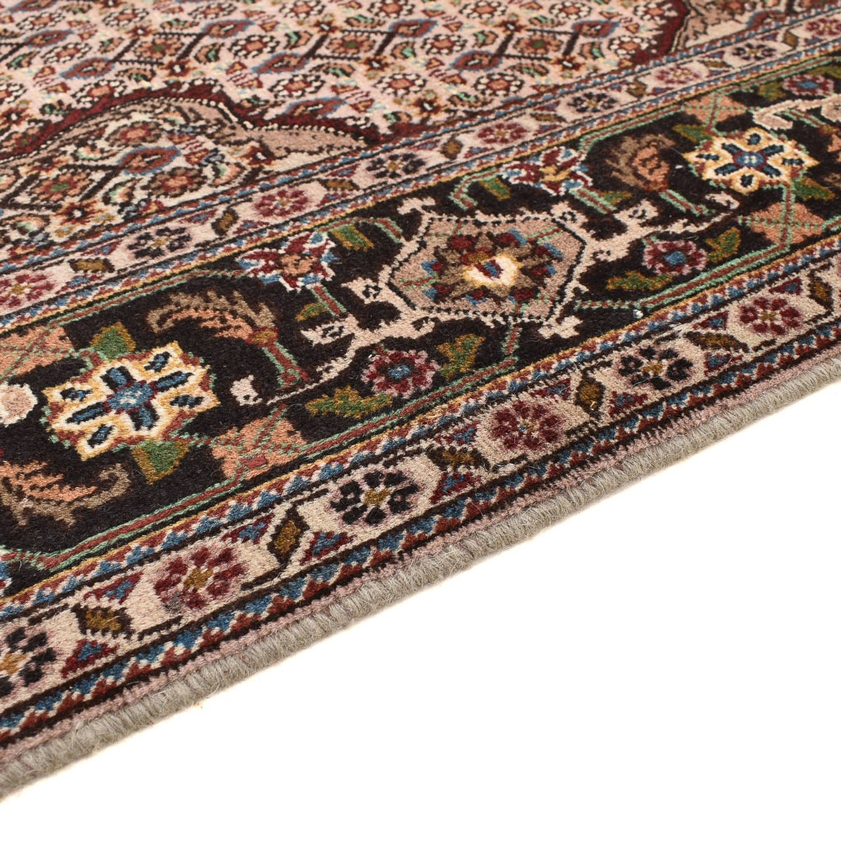 Tappeto Persero - Tabriz - Reale quadrato  - 202 x 196 cm - marrone chiaro