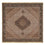 Tappeto Persero - Tabriz - Reale quadrato  - 204 x 204 cm - marrone