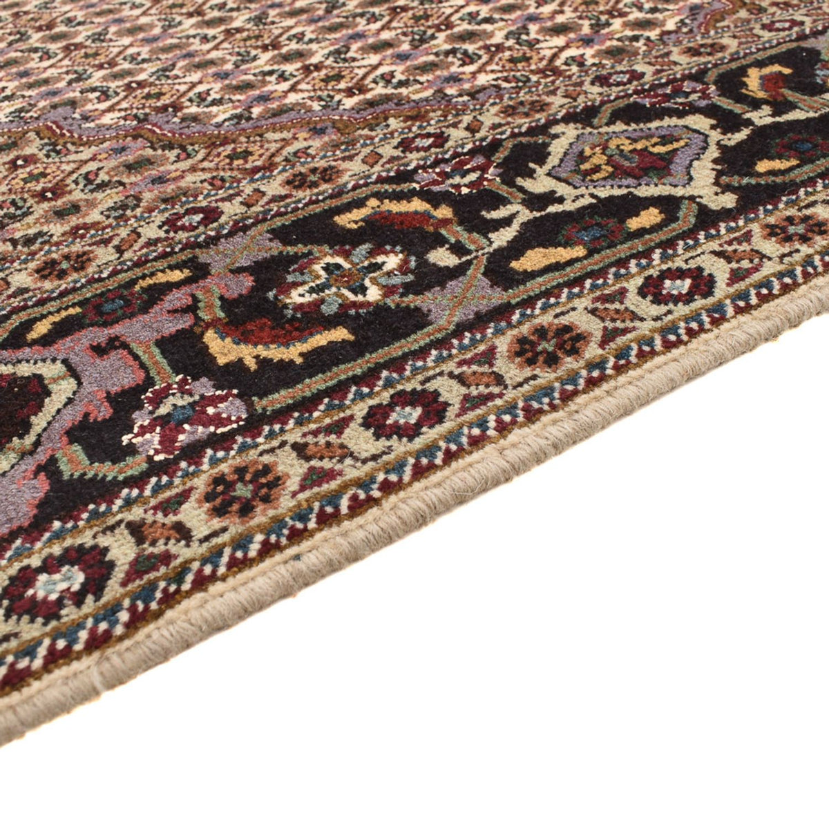 Tappeto Persero - Tabriz - Reale quadrato  - 204 x 204 cm - marrone
