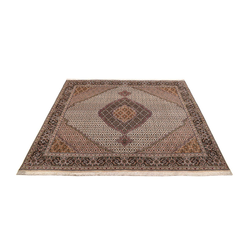 Tappeto Persero - Tabriz - Reale quadrato  - 212 x 200 cm - marrone