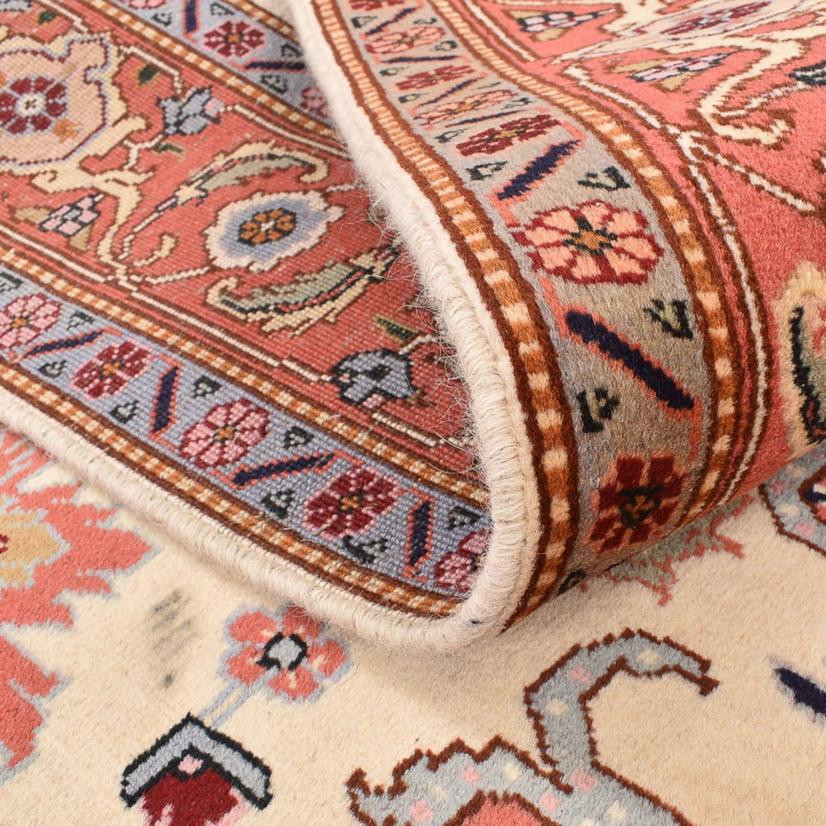 Tappeto Persero - Tabriz - Reale quadrato  - 205 x 200 cm - crema