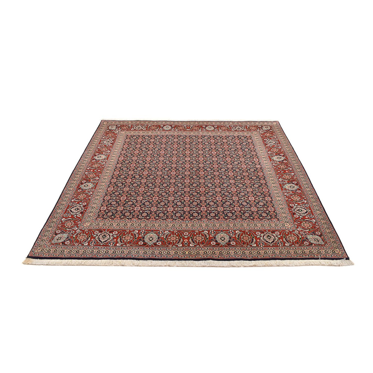 Tappeto Persero - Tabriz - Reale quadrato  - 203 x 200 cm - ruggine