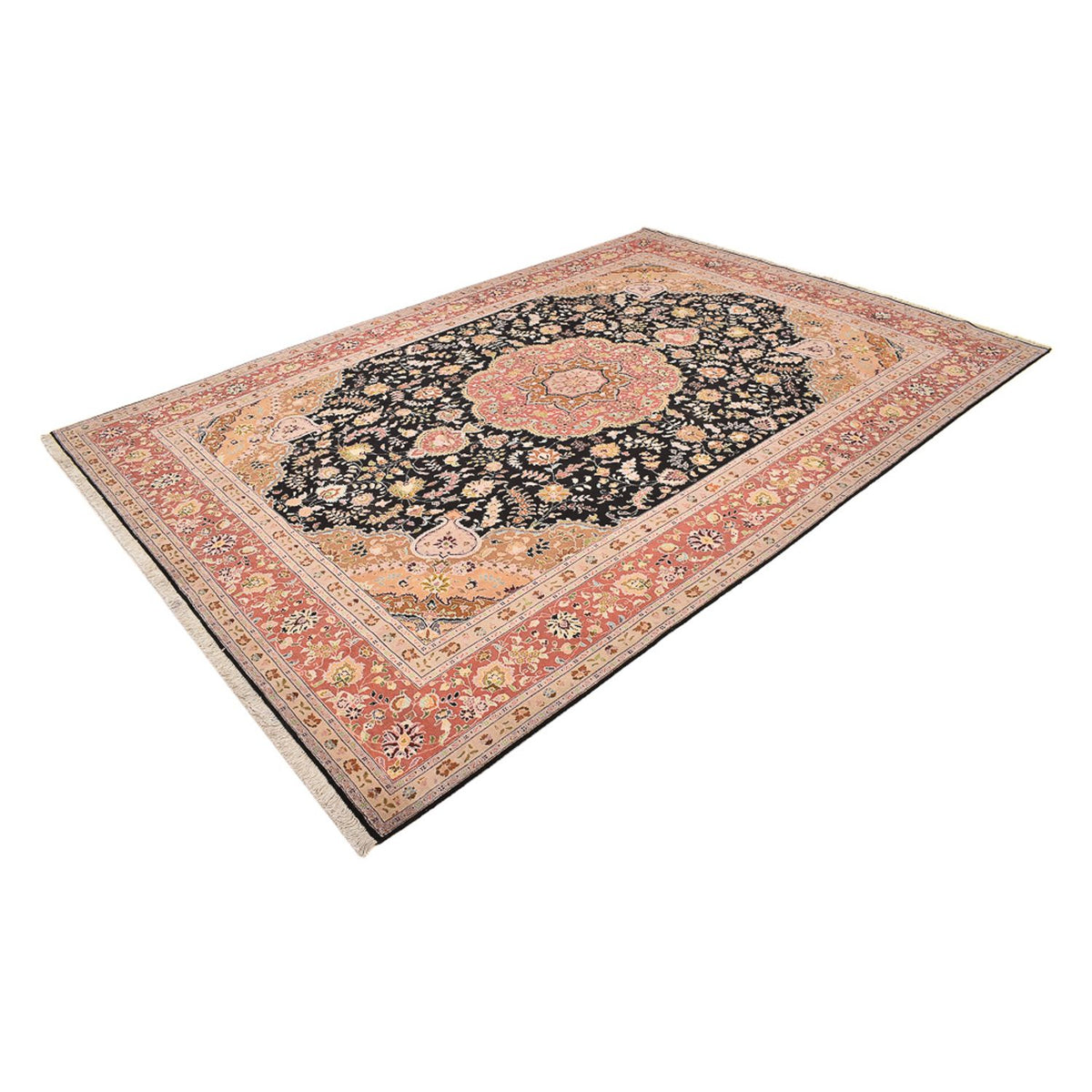 Tappeto Persero - Tabriz - Reale - 357 x 248 cm - blu scuro