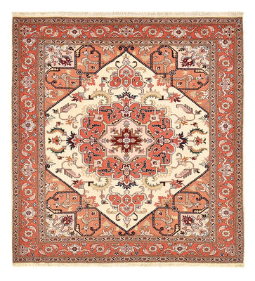 Tappeto Persero - Tabriz - Reale quadrato  - 216 x 195 cm - crema