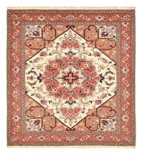 Tappeto Persero - Tabriz - Reale quadrato  - 216 x 195 cm - crema